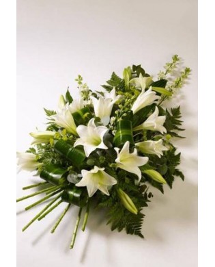 Bouquet with liliums for funerals