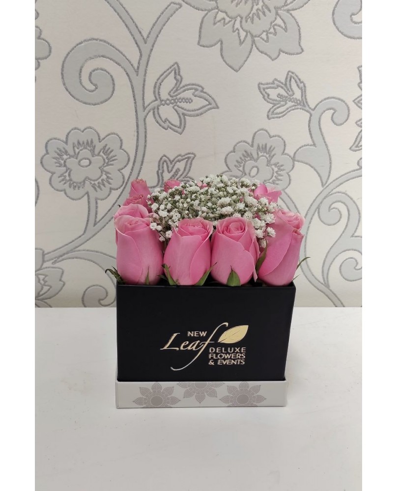 Box with Pink Roses